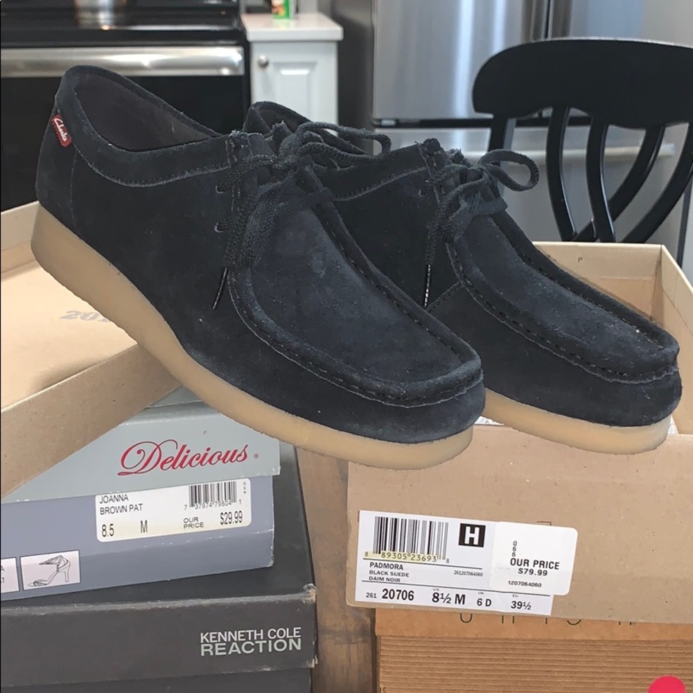 Clark’s Pandora Black Sueded Daim Noir